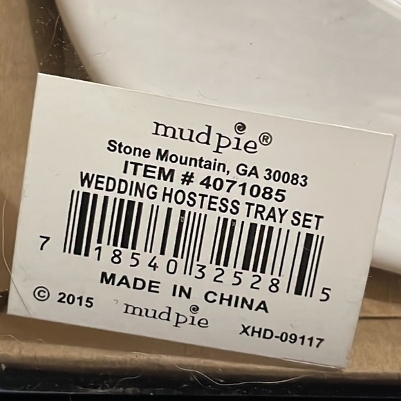 Mr. & Mrs. coffee mug set & matching pie/cake platter - Picture 8 of 9